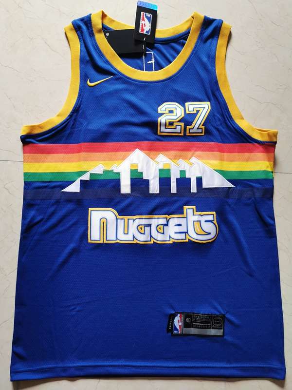 Denver Nuggets Blue #27 MURRAY Classics Basketball Jersey (Stitched)