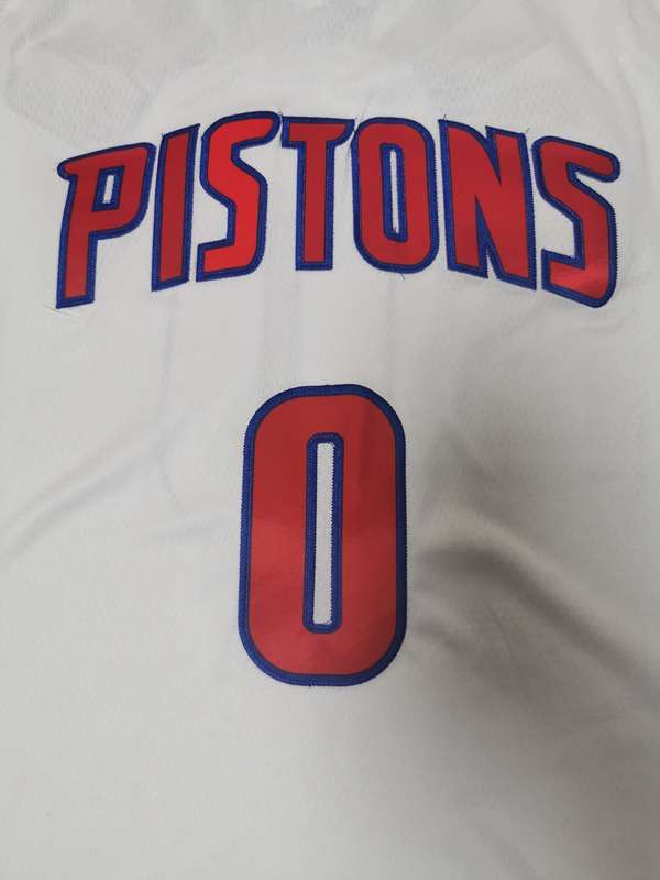 Detroit Pistons 20/21 White #0 DRUMMOND Basketball Jersey (Stitched)