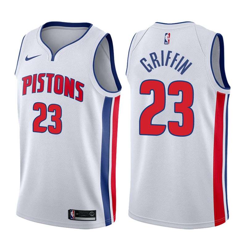 Detroit Pistons 20/21 White #23 GRIFFIN Basketball Jersey (Stitched)