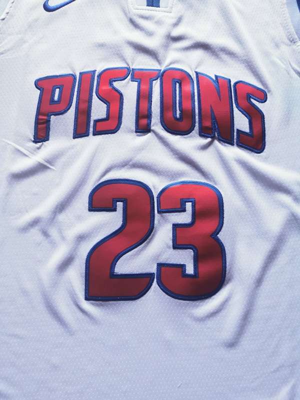 Detroit Pistons 20/21 White #23 GRIFFIN Basketball Jersey (Stitched)