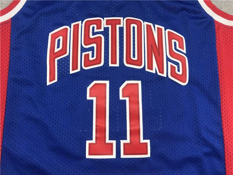 Detroit Pistons 1988/89 Blue #11 THOMAS Classics Basketball Jersey (Stitched)