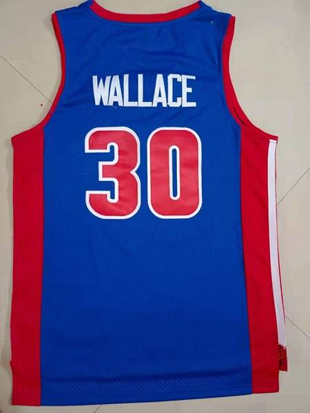 Detroit Pistons 2003/04 Blue #30 WALLACE Classics Basketball Jersey (Stitched)