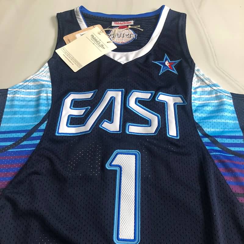 Detroit Pistons 2009 Dark Blue #1 IVERSON Classics Basketball Jersey (Closely Stitched)