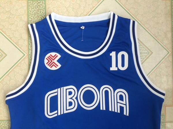 Cibona Blue #10 PETROVIC Basketball Jersey (Stitched)