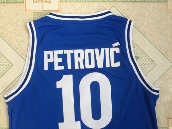 Cibona Blue #10 PETROVIC Basketball Jersey (Stitched)