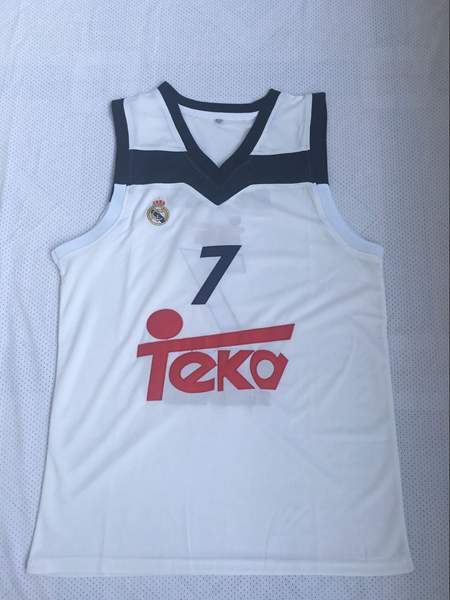 Real Madrid White #7 DONCIC Basketball Jersey 02 (Stitched)