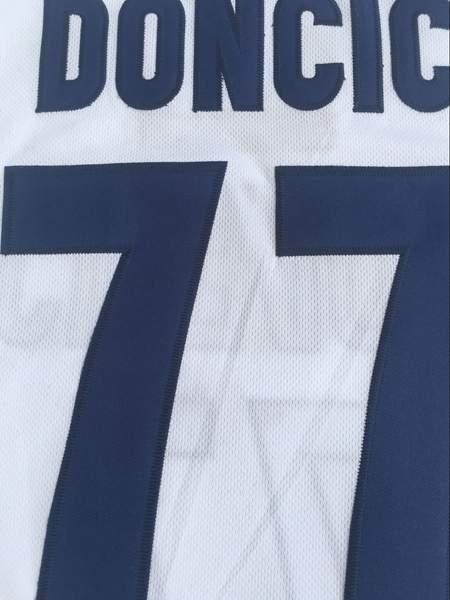 Slovenia White #77 DONCIC Basketball Jersey (Stitched)