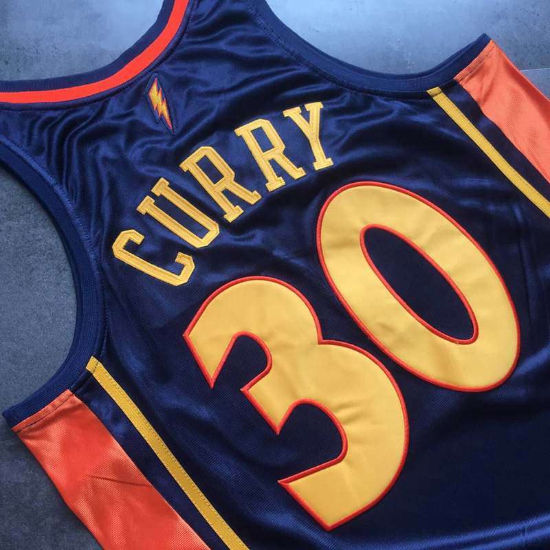 Golden State Warriors 2009/10 Dark Blue #30 CURRY Classics Basketball Jersey (Closely Stitched)