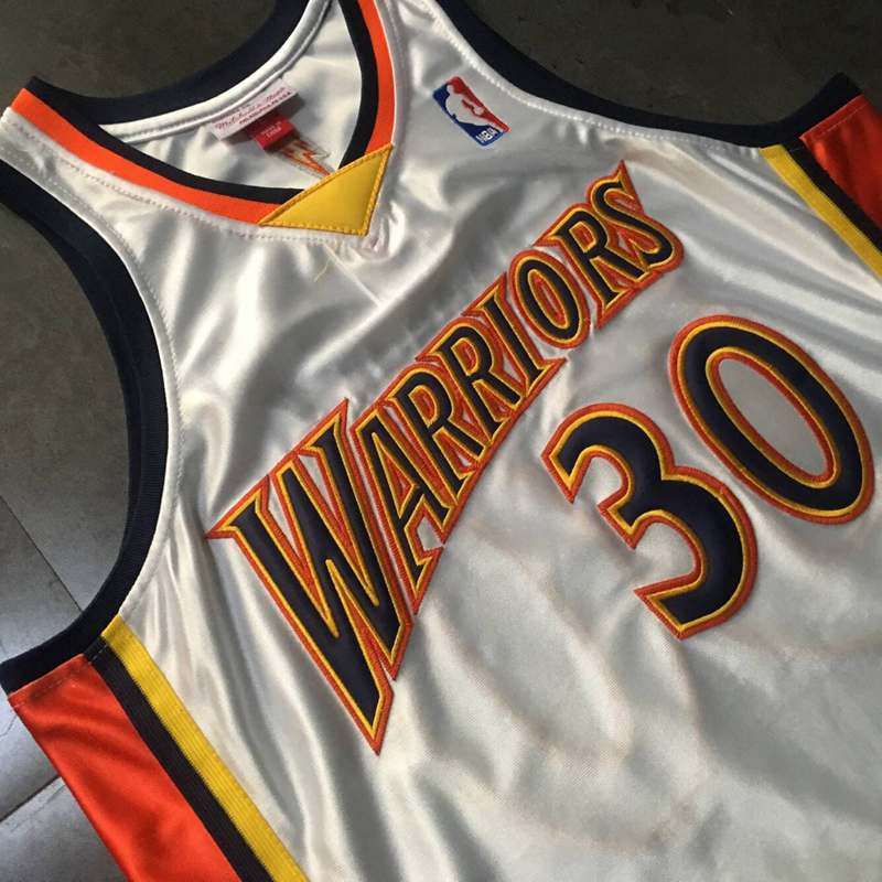 Golden State Warriors 2009/10 White #30 CURRY Classics Basketball Jersey (Closely Stitched)