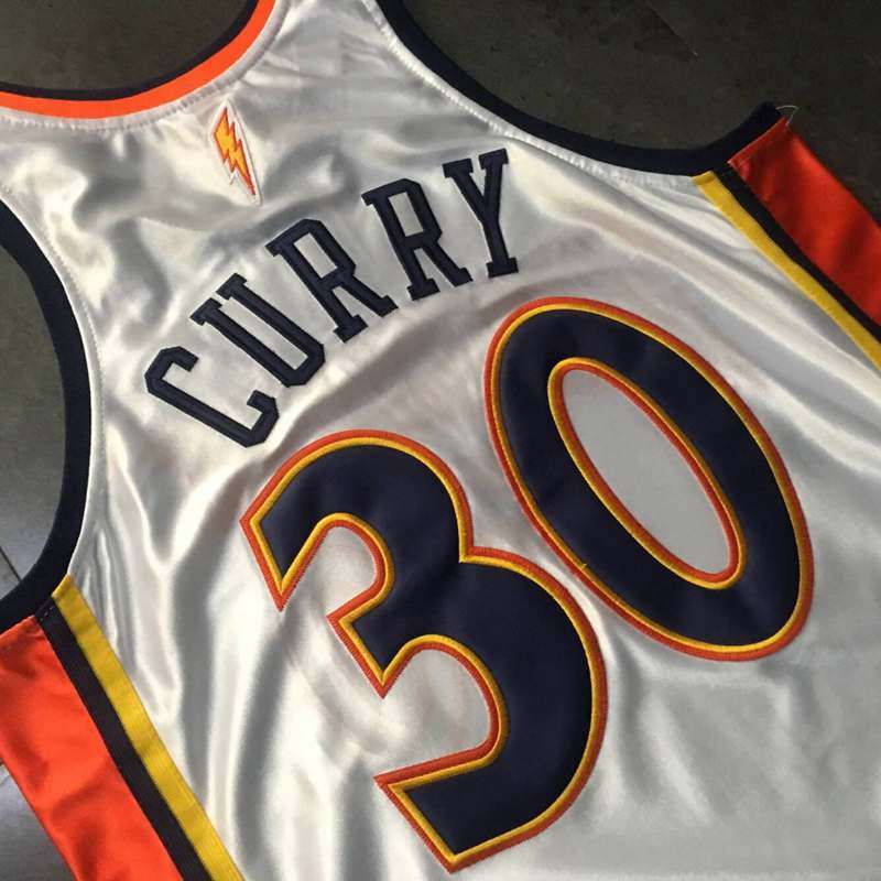 Golden State Warriors 2009/10 White #30 CURRY Classics Basketball Jersey (Closely Stitched)