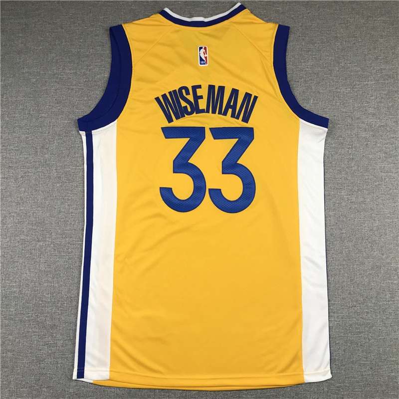 Golden State Warriors 20/21 Yellow #33 WISEMAN AJ Basketball Jersey (Stitched)