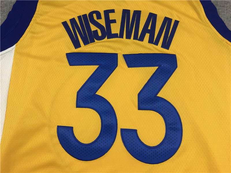 Golden State Warriors 20/21 Yellow #33 WISEMAN AJ Basketball Jersey (Stitched)