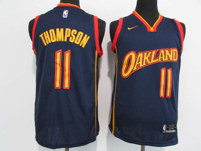 Golden State Warriors 20/21 Dark Blue #11 THOMPSON City Basketball Jersey (Stitched)