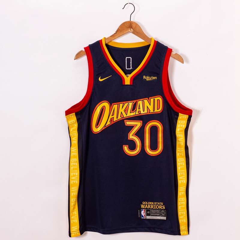 Golden State Warriors 20/21 Dark Blue #30 CURRY City Basketball Jersey (Stitched)