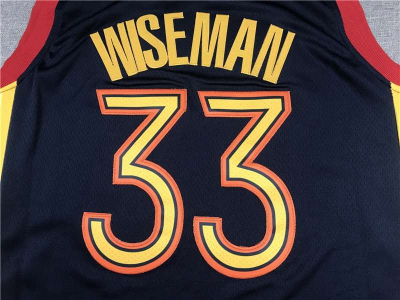 Golden State Warriors 20/21 Dark Blue #33 WISEMAN City Basketball Jersey (Stitched)