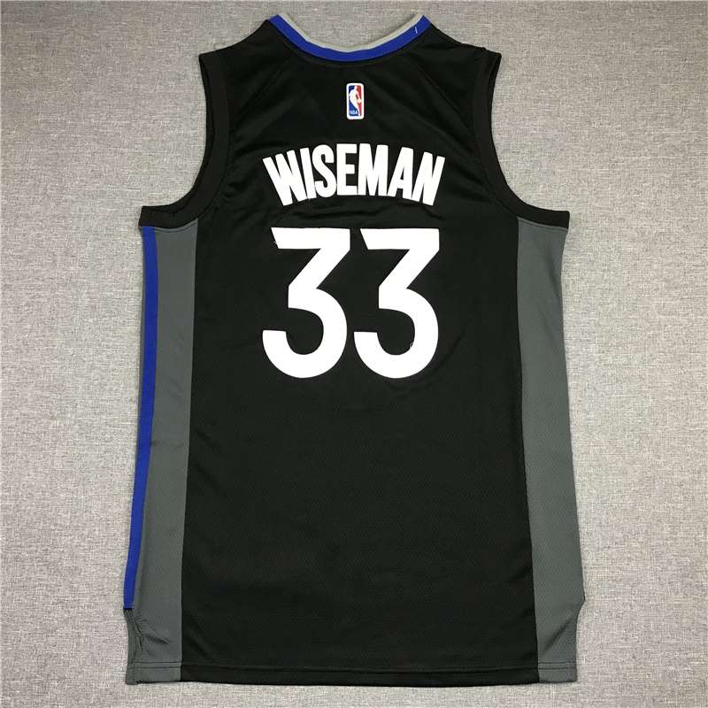 Golden State Warriors 2020 Black #33 WISEMAN Basketball Jersey (Stitched)