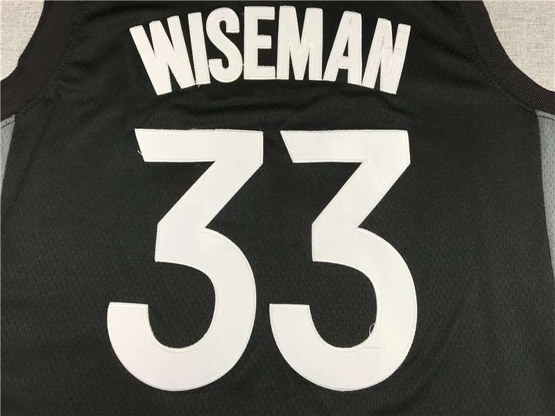 Golden State Warriors 2020 Black #33 WISEMAN Basketball Jersey (Stitched)