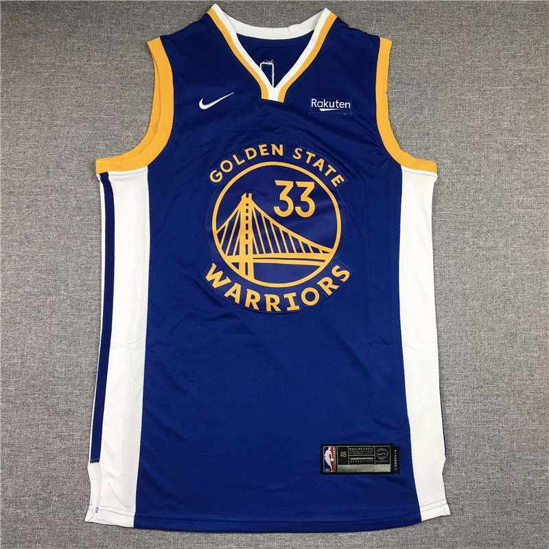 Golden State Warriors 2020 Blue #33 WISEMAN Basketball Jersey (Stitched)