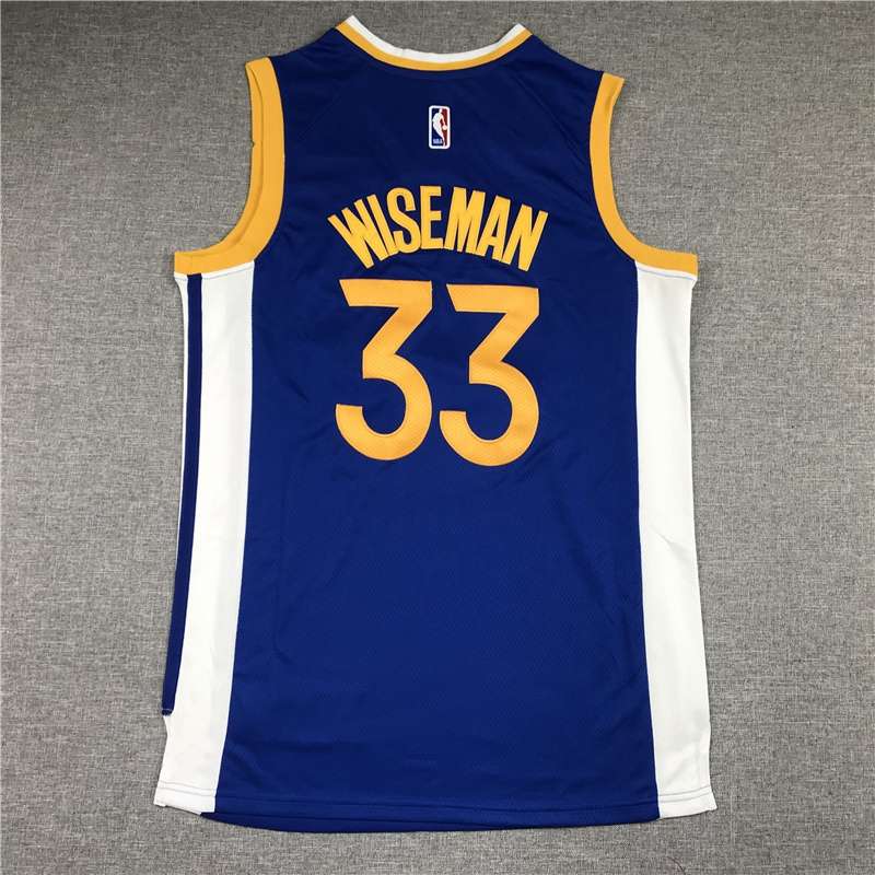 Golden State Warriors 2020 Blue #33 WISEMAN Basketball Jersey (Stitched)