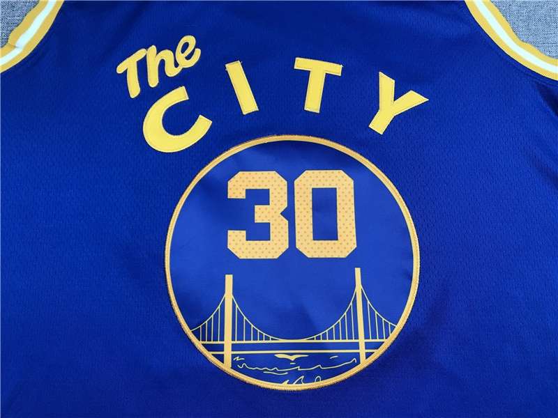 Golden State Warriors 2020 Blue #30 CURRY City Basketball Jersey (Stitched)