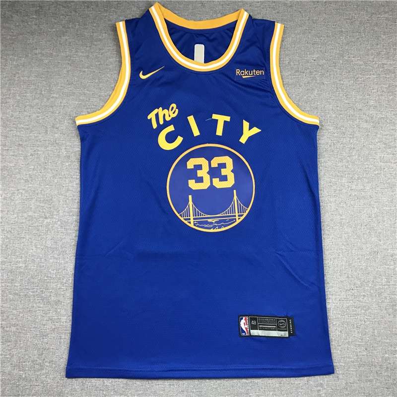 Golden State Warriors 2020 Blue #33 WISEMAN City Basketball Jersey (Stitched)