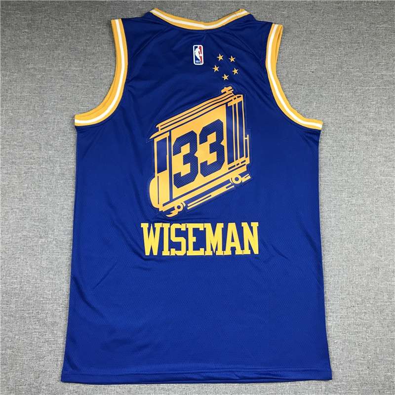 Golden State Warriors 2020 Blue #33 WISEMAN City Basketball Jersey (Stitched)