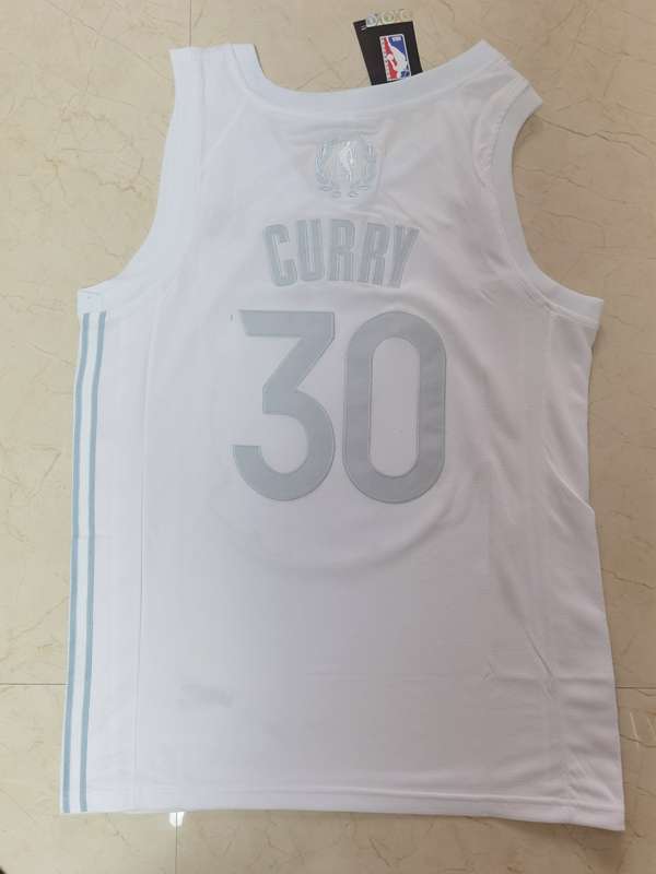 Golden State Warriors 2020 White #30 CURRY MVP Basketball Jersey (Stitched)