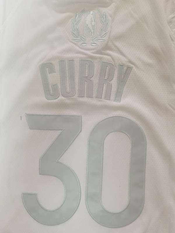 Golden State Warriors 2020 White #30 CURRY MVP Basketball Jersey (Stitched)