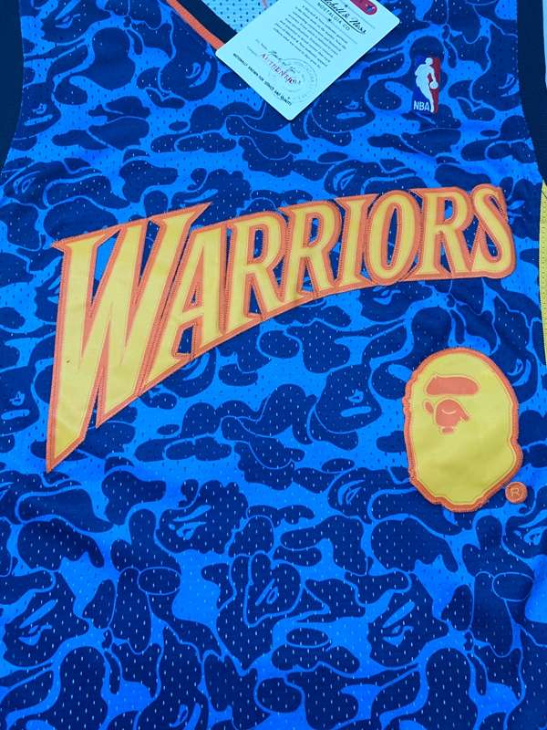 Golden State Warriors Blue #93 BAPE Classics Basketball Jersey (Stitched)