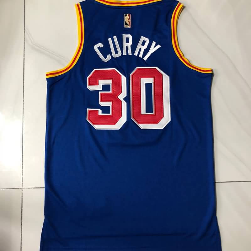 Golden State Warriors 21/22 Blue #30 CURRY Classics Basketball Jersey (Closely Stitched)