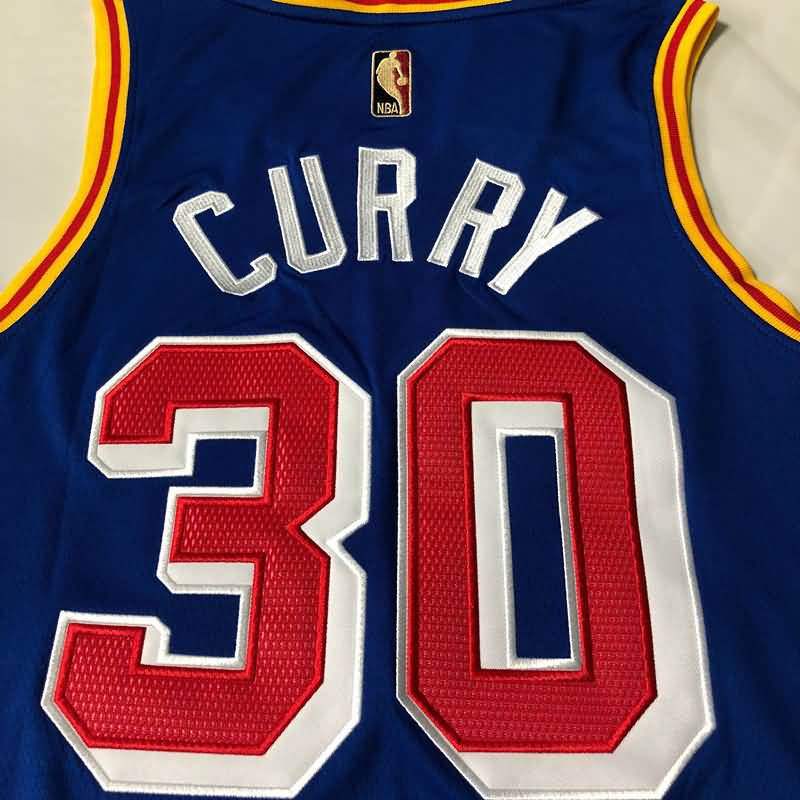 Golden State Warriors 21/22 Blue #30 CURRY Classics Basketball Jersey (Closely Stitched)
