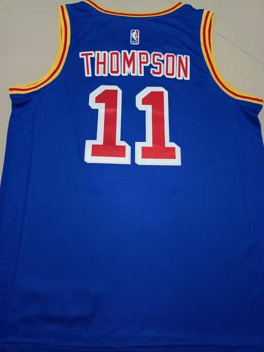 Golden State Warriors 21/22 Blue #11 THOMPSON Classics Basketball Jersey (Stitched)