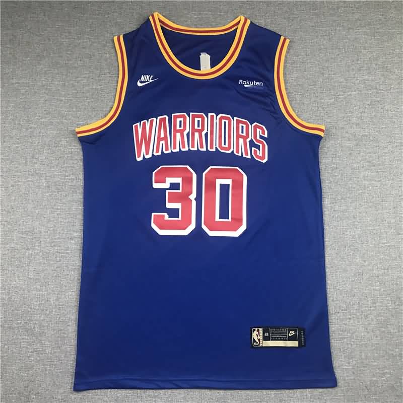 Golden State Warriors 21/22 Blue #30 CURRY Classics Basketball Jersey (Stitched)
