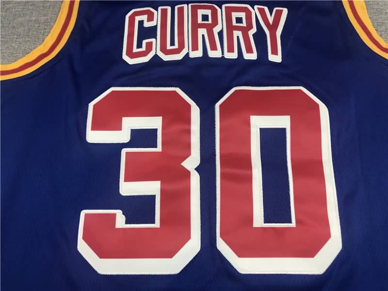 Golden State Warriors 21/22 Blue #30 CURRY Classics Basketball Jersey (Stitched)