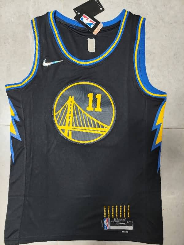 Golden State Warriors 21/22 Black #11 THOMPSON City Basketball Jersey (Stitched)