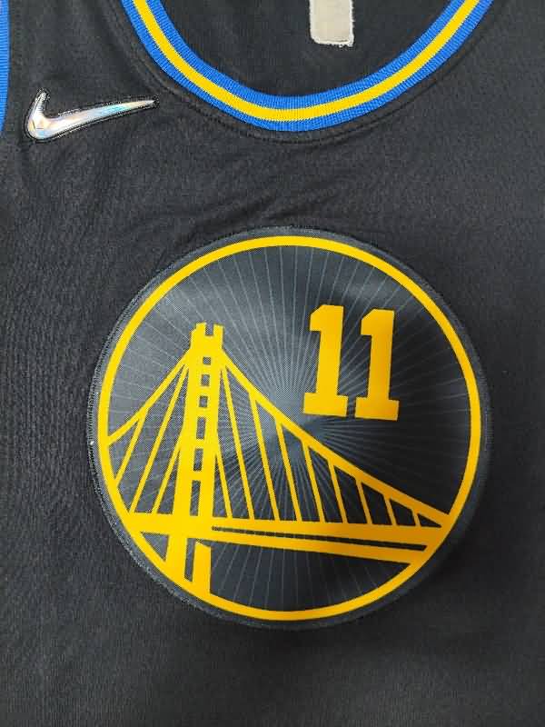 Golden State Warriors 21/22 Black #11 THOMPSON City Basketball Jersey (Stitched)