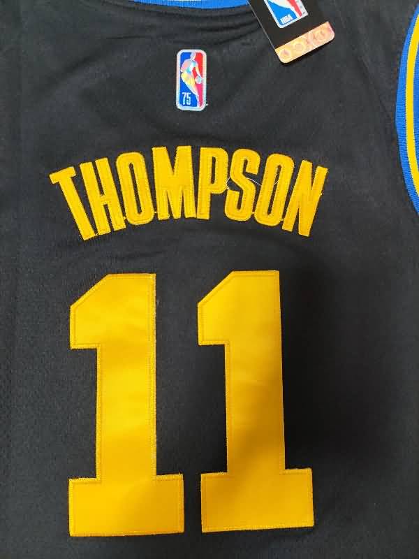 Golden State Warriors 21/22 Black #11 THOMPSON City Basketball Jersey (Stitched)