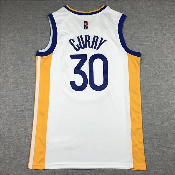 Golden State Warriors 21/22 White #30 CURRY Basketball Jersey (Stitched)