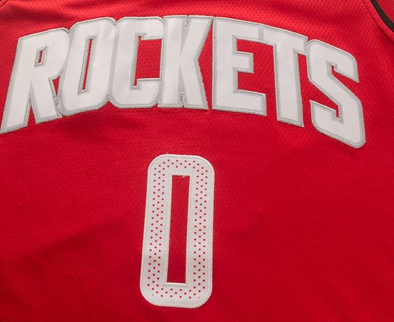 Houston Rockets 20/21 Red #0 WESTBROOK Basketball Jersey (Stitched)