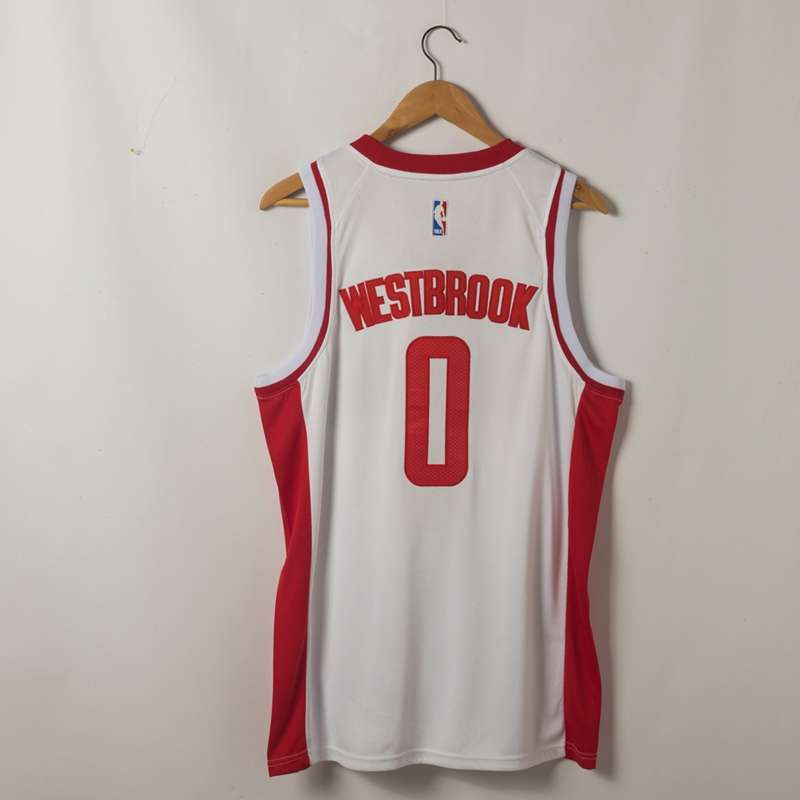 Houston Rockets 20/21 White #0 WESTBROOK Basketball Jersey (Stitched)