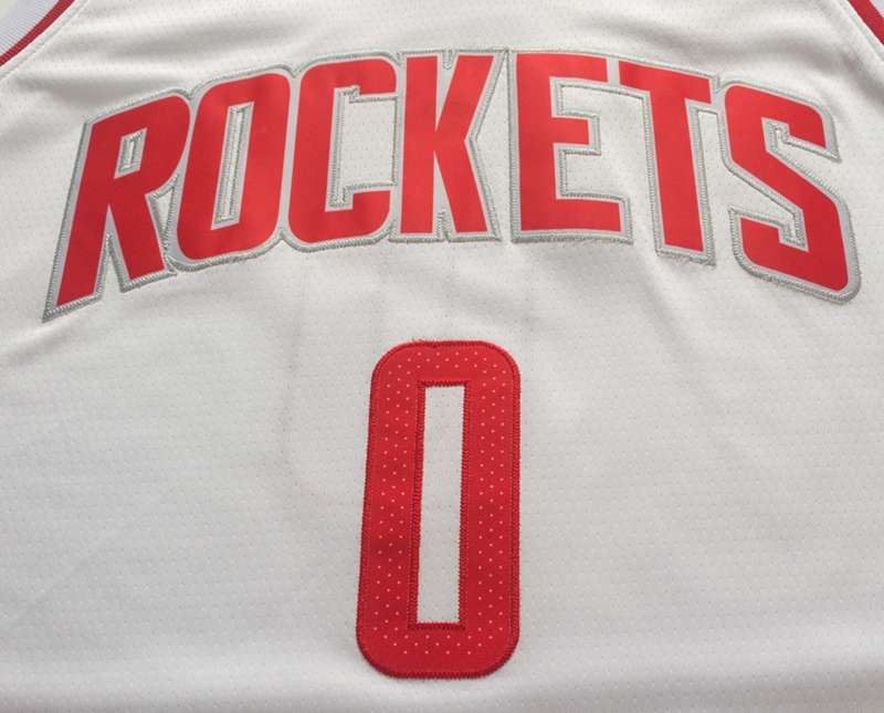 Houston Rockets 20/21 White #0 WESTBROOK Basketball Jersey (Stitched)