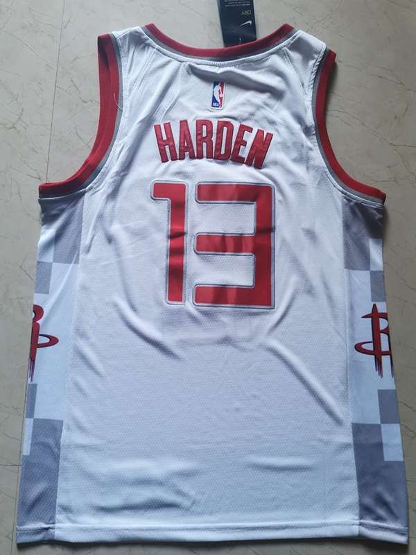 Houston Rockets 2020 White #13 HARDEN City Basketball Jersey (Stitched)