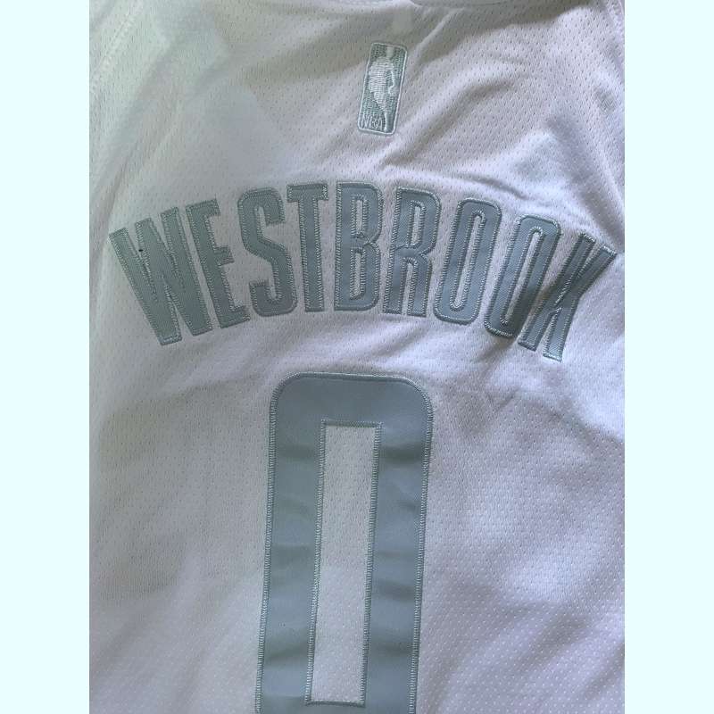 Houston Rockets 2020 White #0 WESTBROOK MVP Basketball Jersey (Stitched)