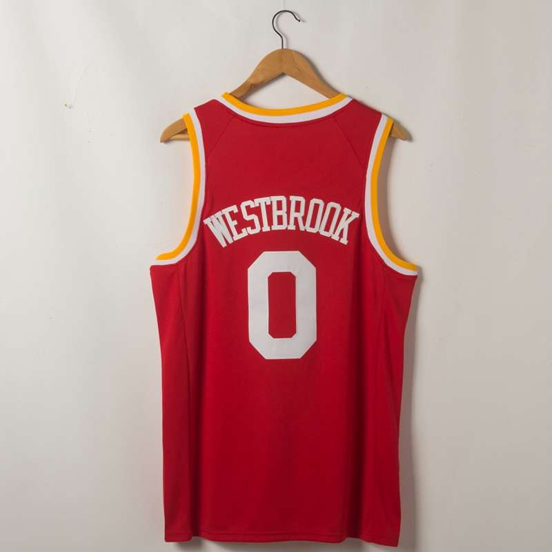 Houston Rockets 2020 Red #0 WESTBROOK Basketball Jersey (Stitched)