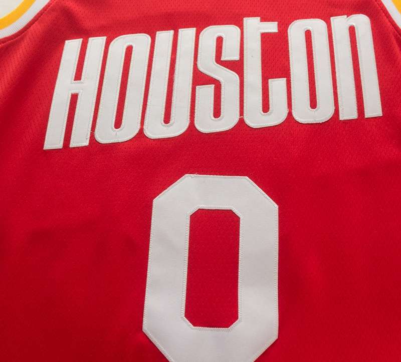 Houston Rockets 2020 Red #0 WESTBROOK Basketball Jersey (Stitched)
