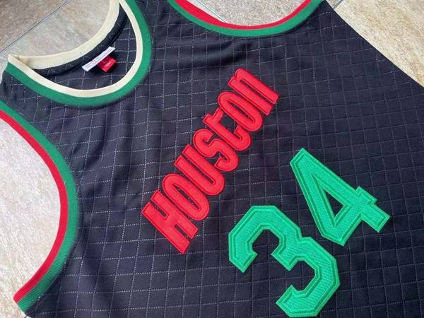 Houston Rockets 1993/94 Black #34 OLAJUWON Classics Basketball Jersey (Closely Stitched)