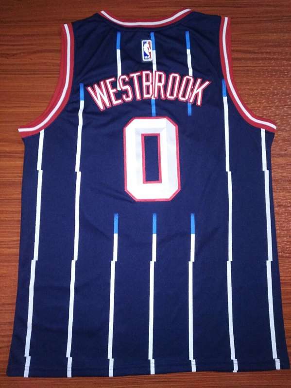 Houston Rockets Dark Blue #0 WESTBROOK Classics Basketball Jersey (Stitched)