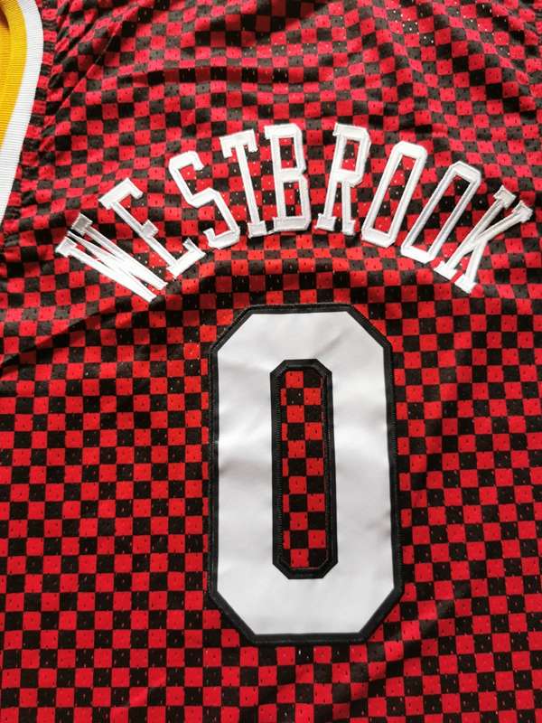 Houston Rockets Red #0 WESTBROOK Classics Basketball Jersey (Stitched)