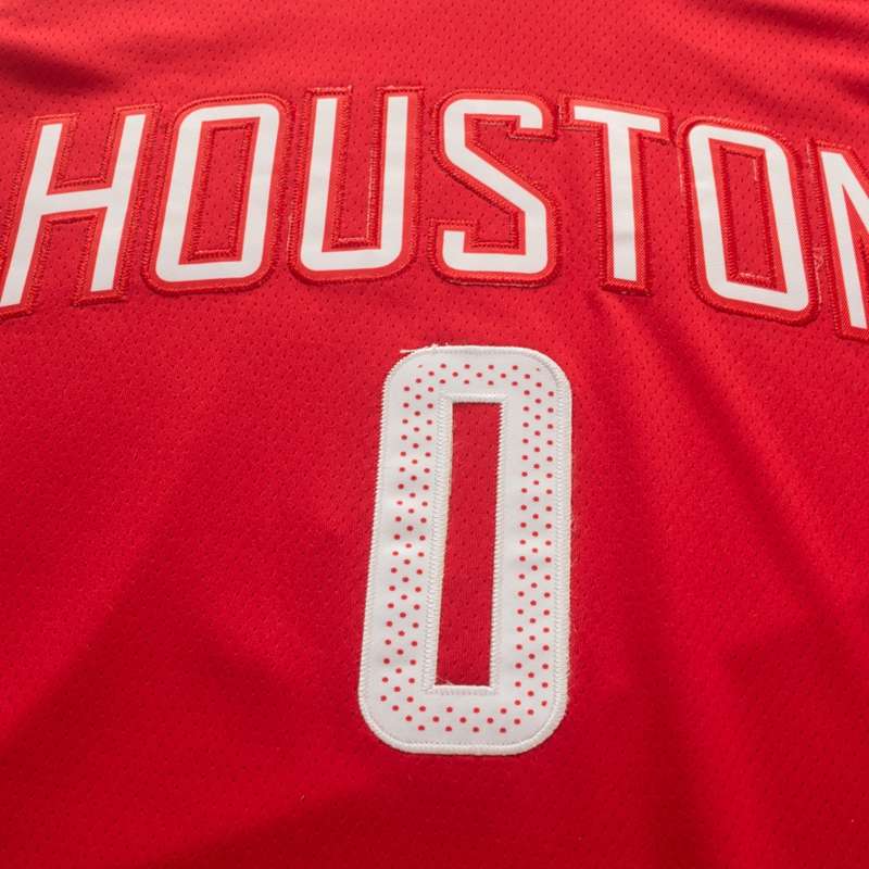 Houston Rockets Red #0 WESTBROOK Basketball Jersey (Stitched)