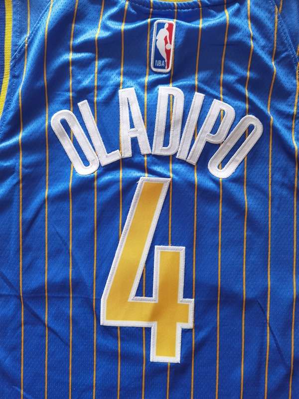 Indiana Pacers 20/21 Blue #4 OLADIPO City Basketball Jersey (Stitched)